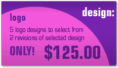 Logo design - 5 initial designs / 2 revisions - $125